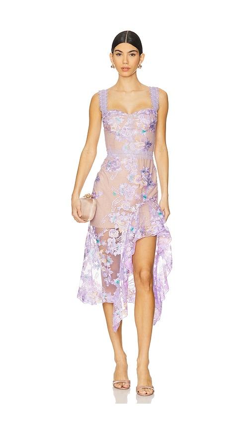 bronx banco eva midi dress in lavender. - size s (also in xs)