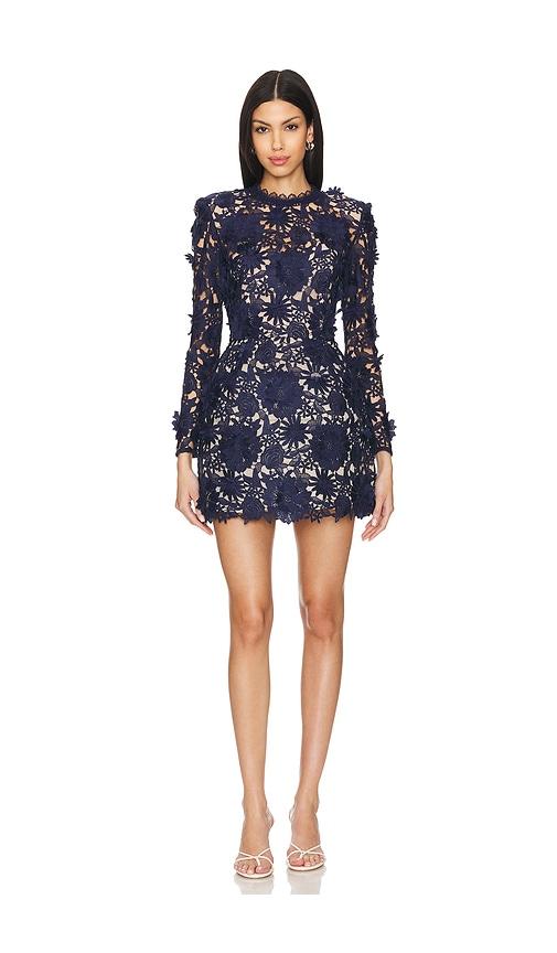 bronx banco maia mini dress in navy. - size m (also in s)