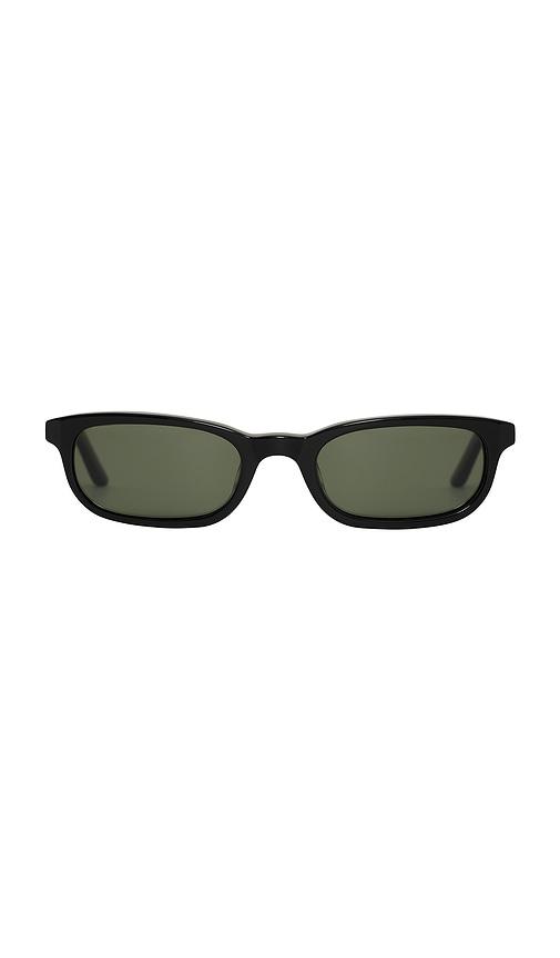 bru eyewear flossie sunglasses in black.