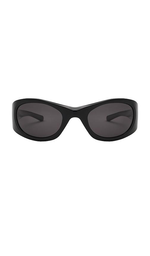 bru eyewear juney sunglasses in black.