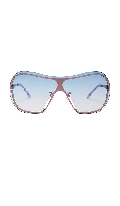 bru eyewear stella sunglasses in blue.