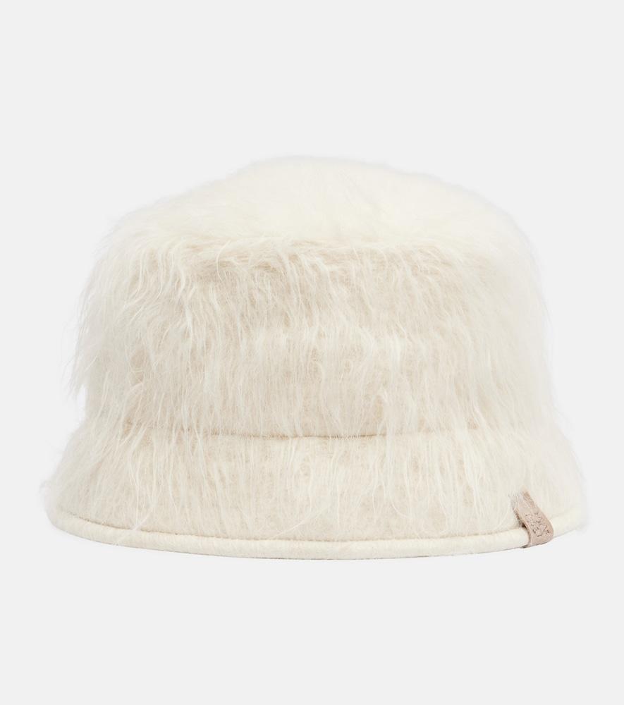 brunello cucinelli alpaca-blend bucket hat