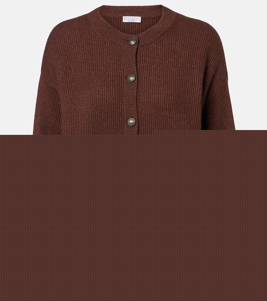 brunello cucinelli cashmere-blend cardigan