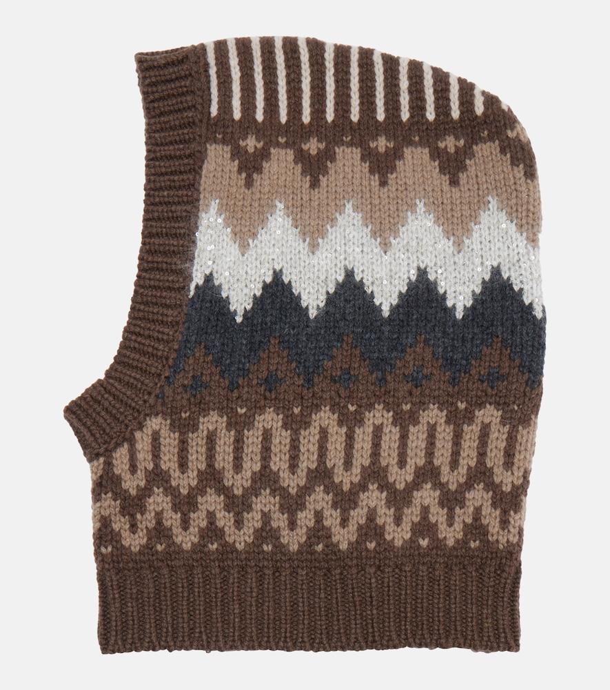 brunello cucinelli cashmere hood