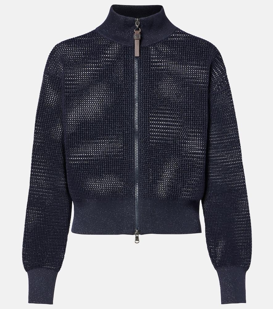 brunello cucinelli cotton-blend cardigan