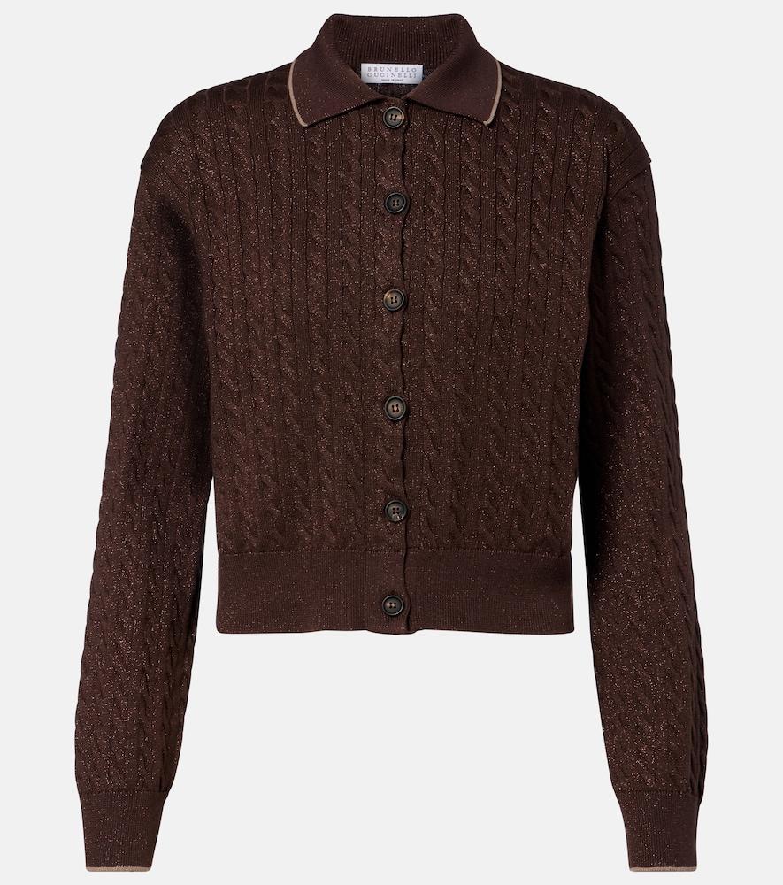 brunello cucinelli cotton-blend cardigan