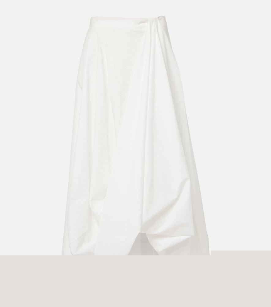 brunello cucinelli cotton-blend maxi skirt