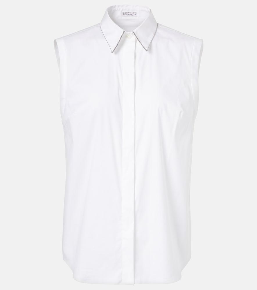 brunello cucinelli cotton-blend shirt
