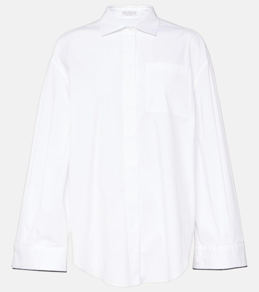 brunello cucinelli cotton-blend shirt