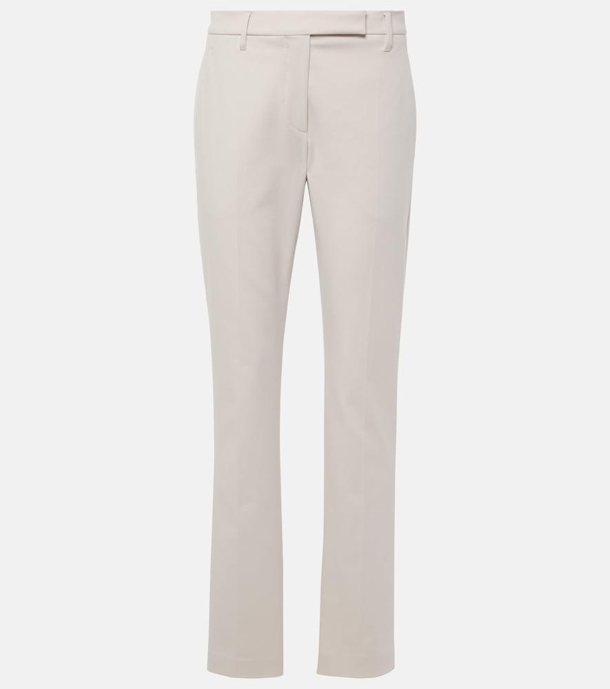 brunello cucinelli cotton-blend slim pants