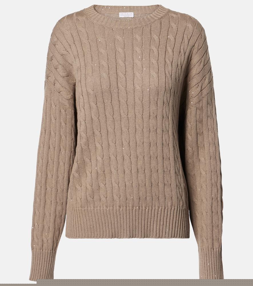 brunello cucinelli cotton-blend sweater