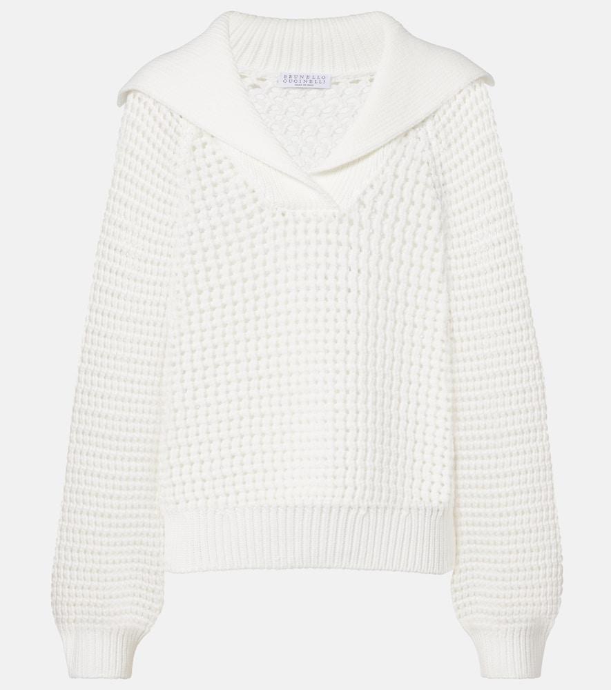 brunello cucinelli cotton-blend sweater