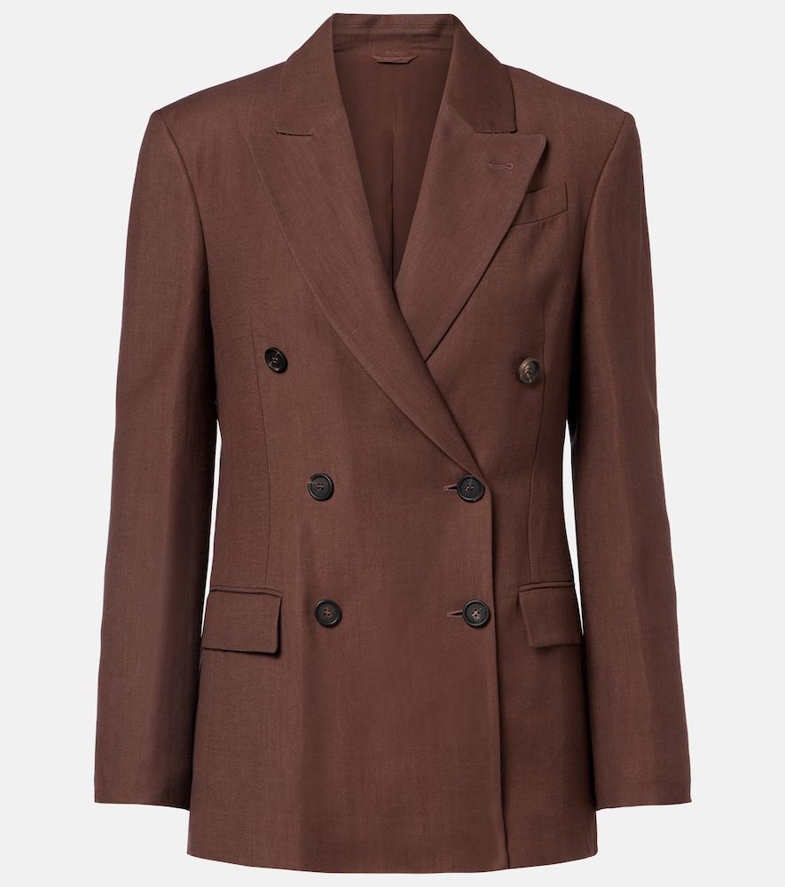 brunello cucinelli double-breasted blazer