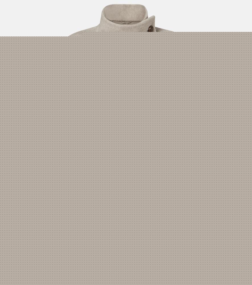 brunello cucinelli double-breasted wool and cashmere coat