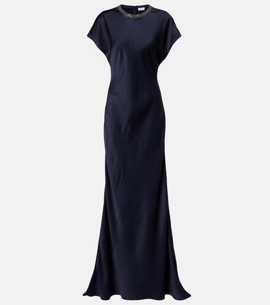brunello cucinelli embellished gown