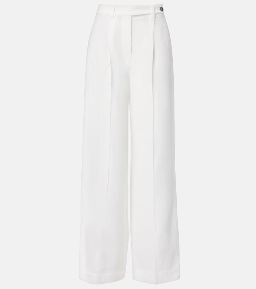 brunello cucinelli high-rise wide-leg pants