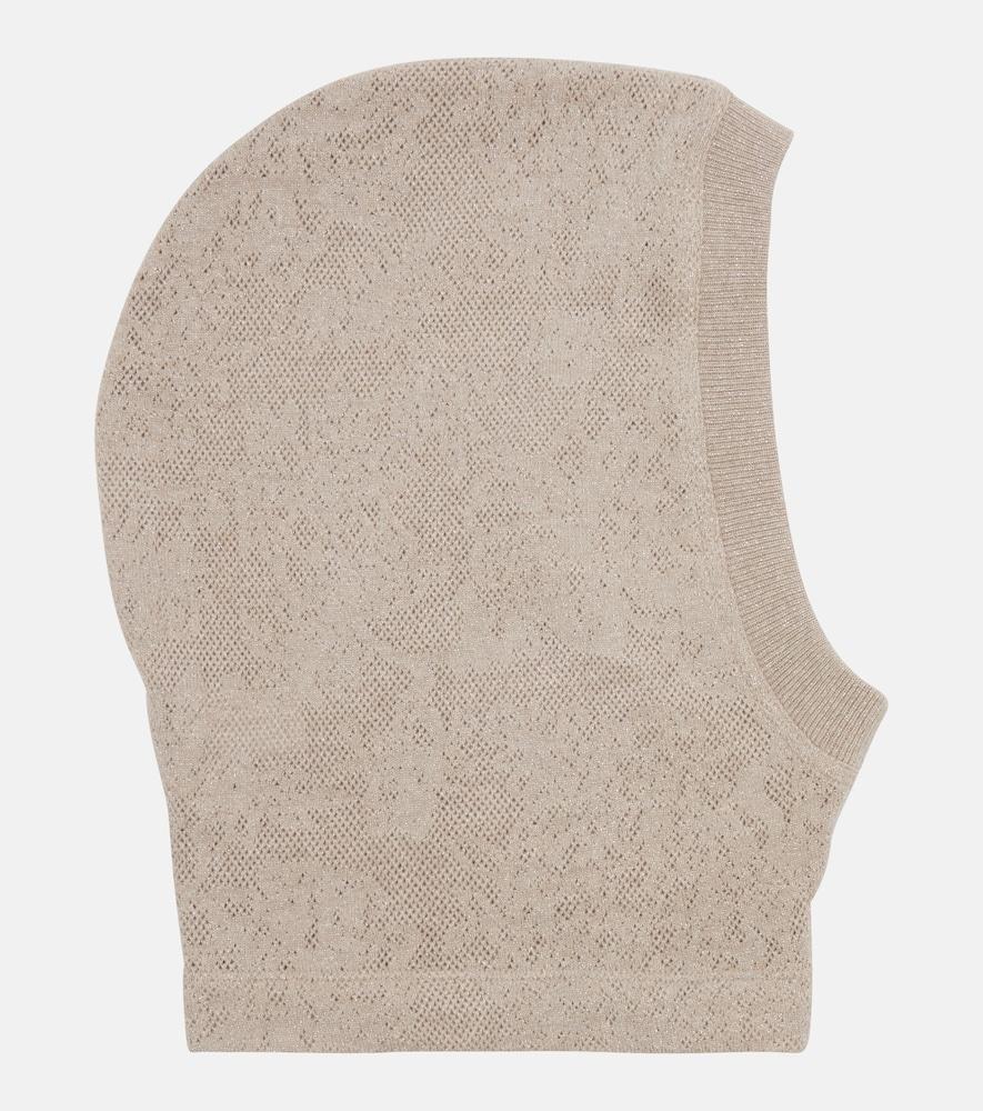 brunello cucinelli knitted balaclava
