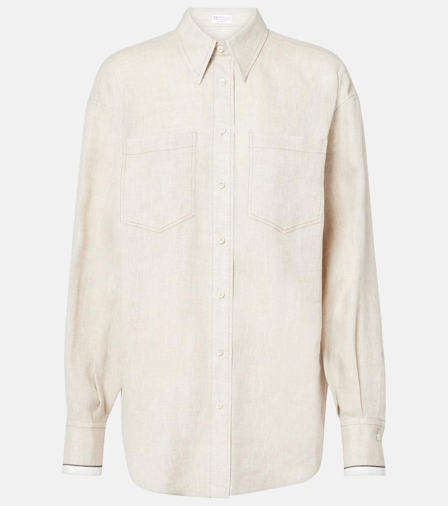 brunello cucinelli linen shirt