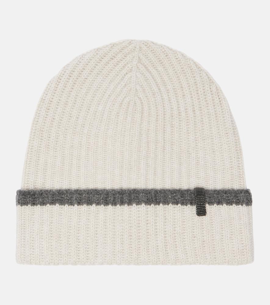 brunello cucinelli monili cashmere beanie