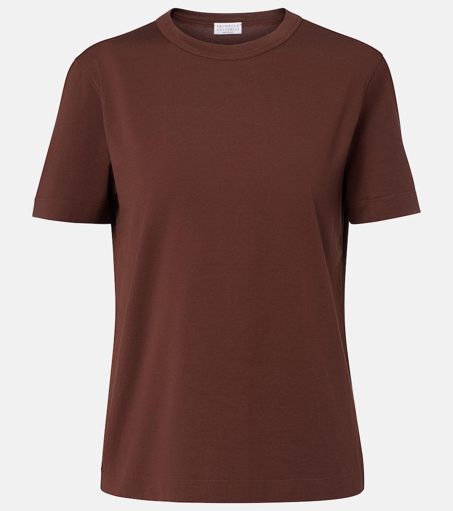 brunello cucinelli monili cotton jersey t-shirt