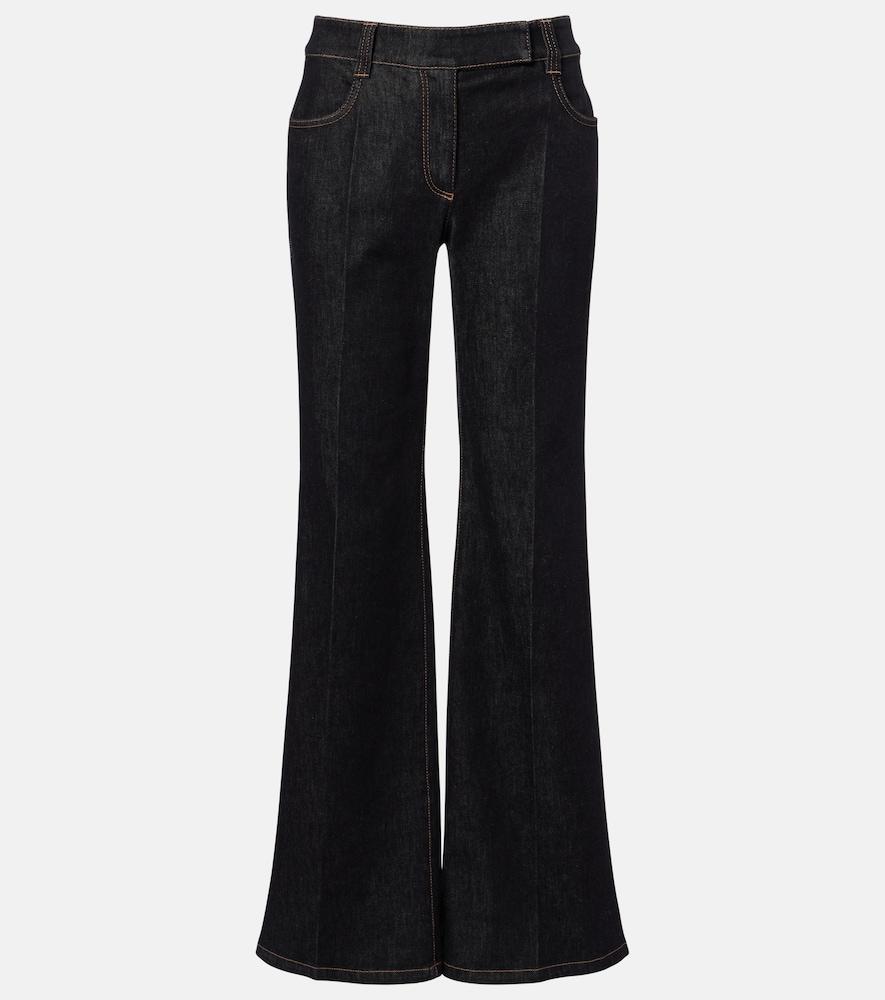 brunello cucinelli monili flared jeans
