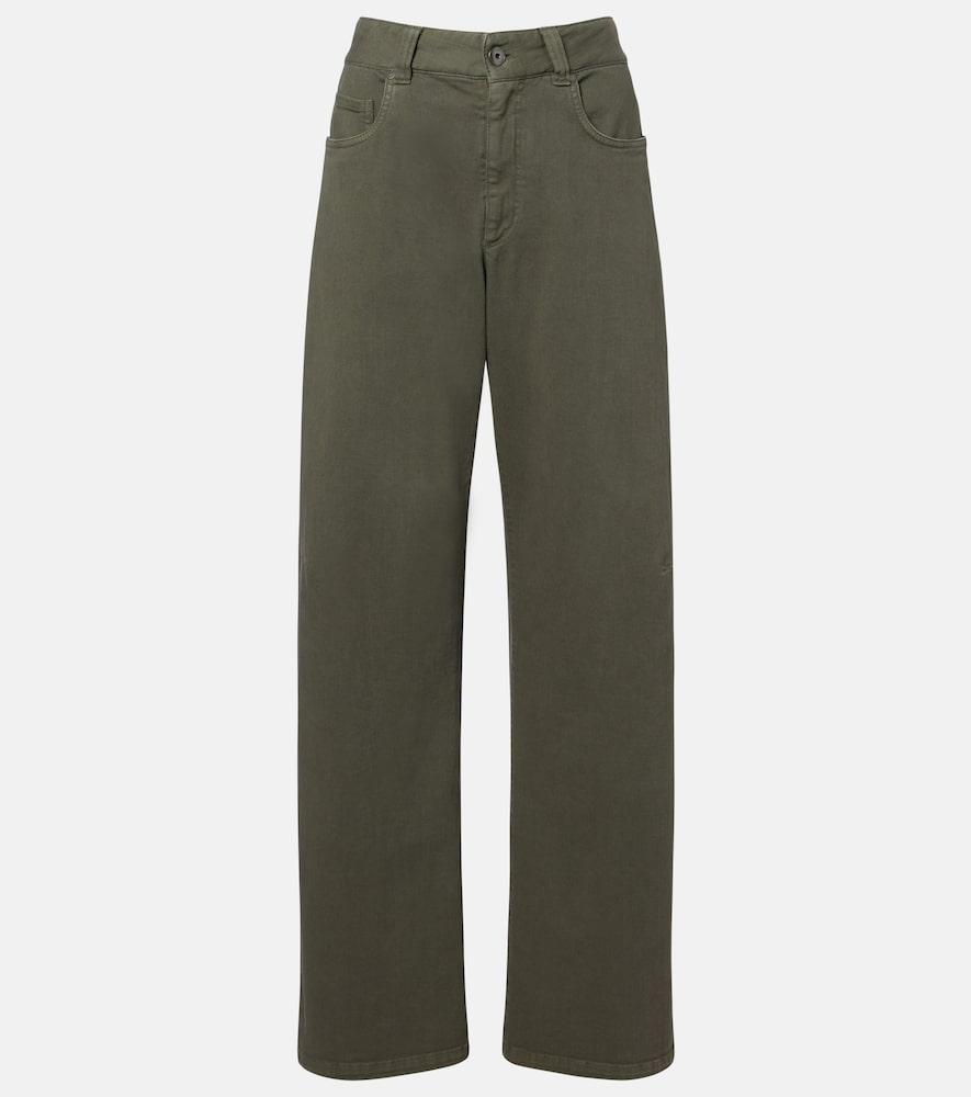 brunello cucinelli monili wide-leg jeans