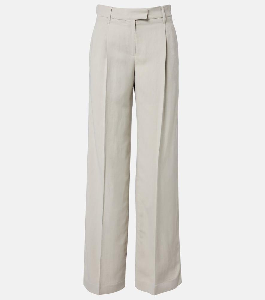 brunello cucinelli monili wide-leg pants