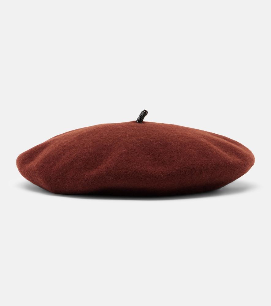 brunello cucinelli monili wool beret