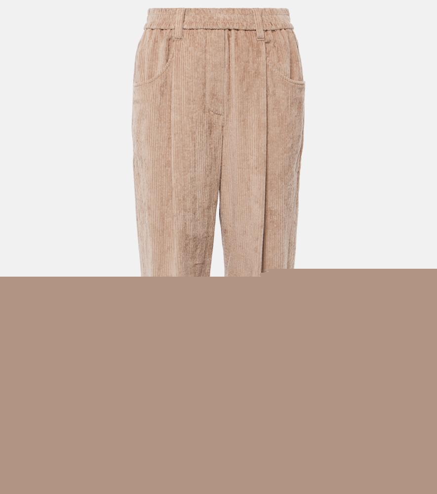 brunello cucinelli pleated straight pants