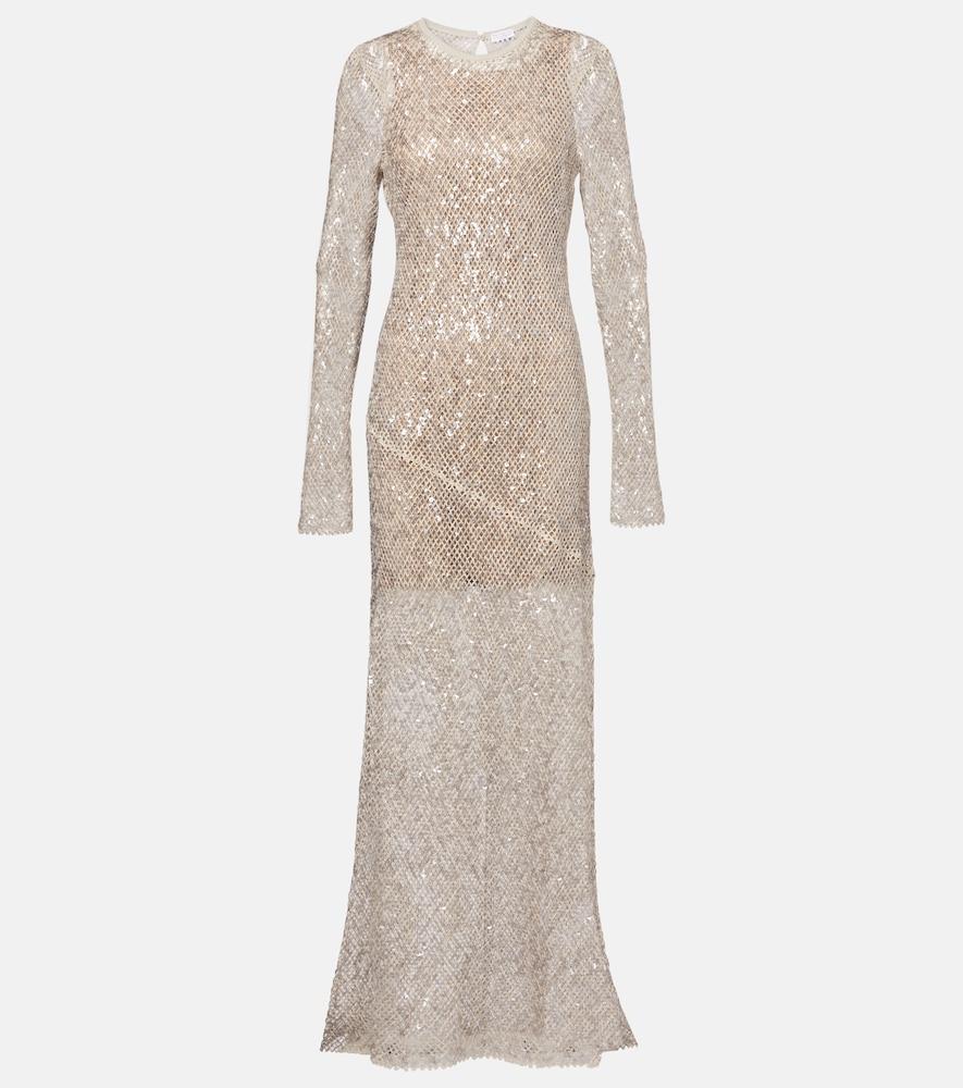 brunello cucinelli sequined gown