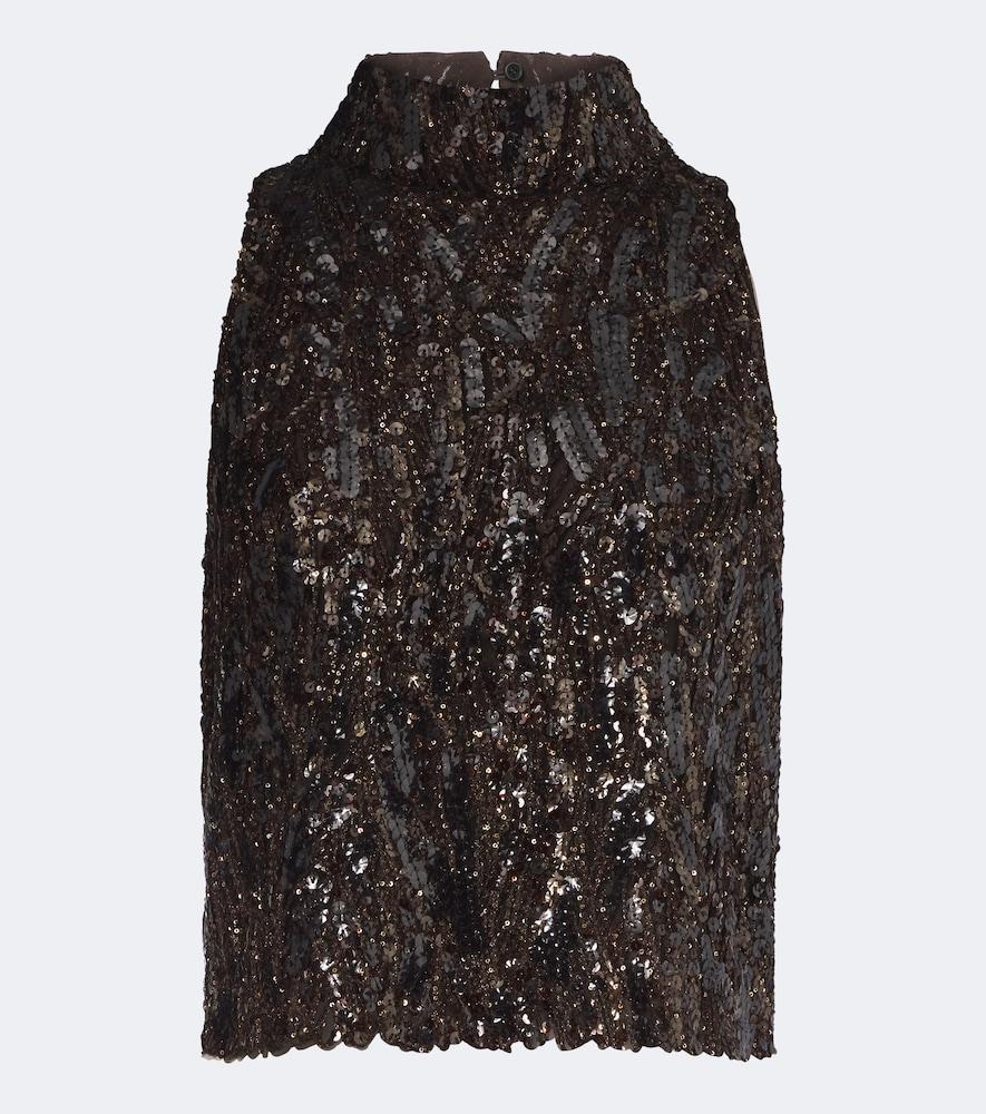 brunello cucinelli sequined top