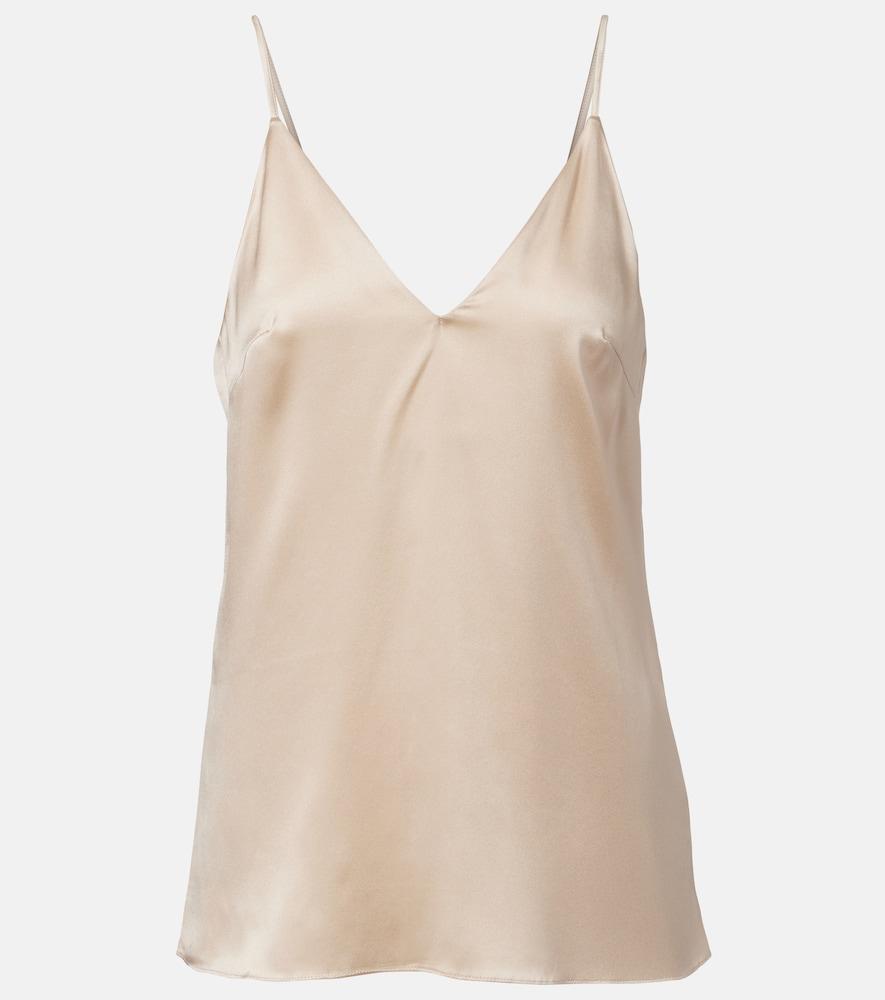 brunello cucinelli silk-blend satin camisole
