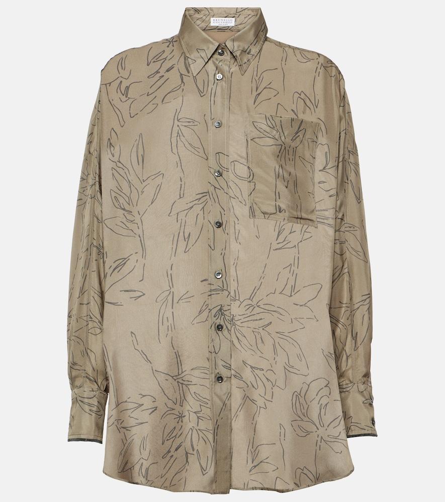 brunello cucinelli silk shirt