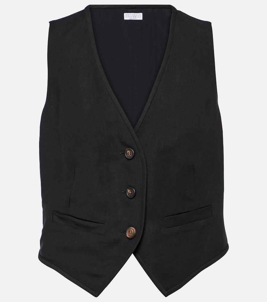 brunello cucinelli single-breasted vest