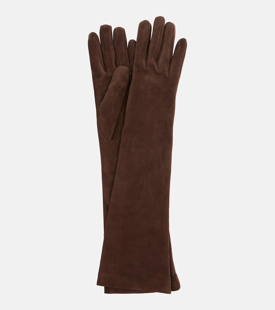 brunello cucinelli suede gloves