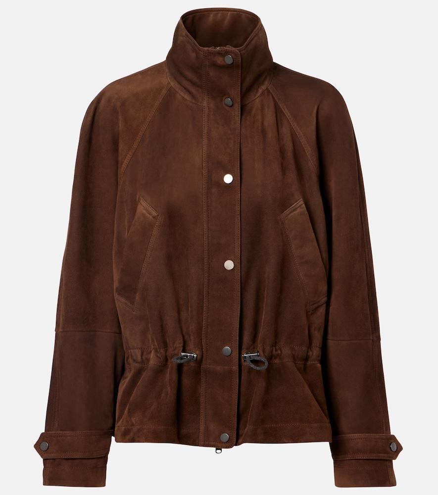 brunello cucinelli suede jacket