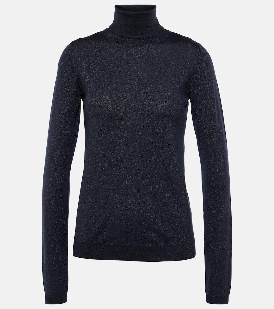 brunello cucinelli turtleneck cashmere-blend top