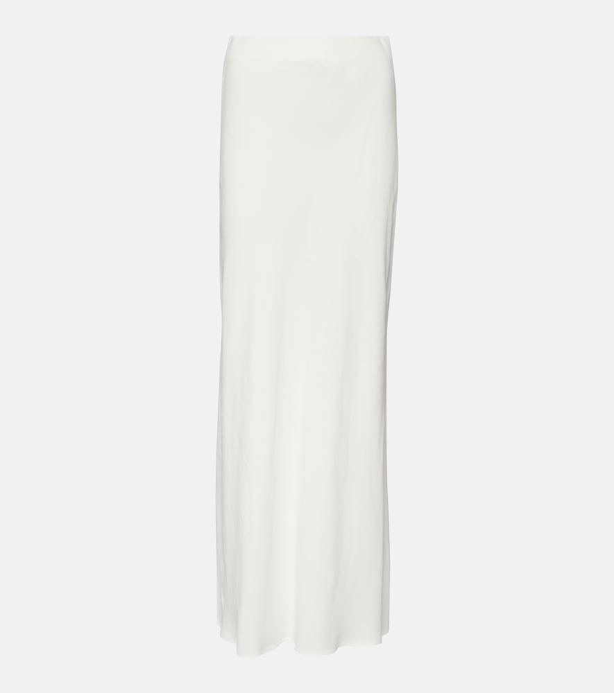 brunello cucinelli twill maxi skirt