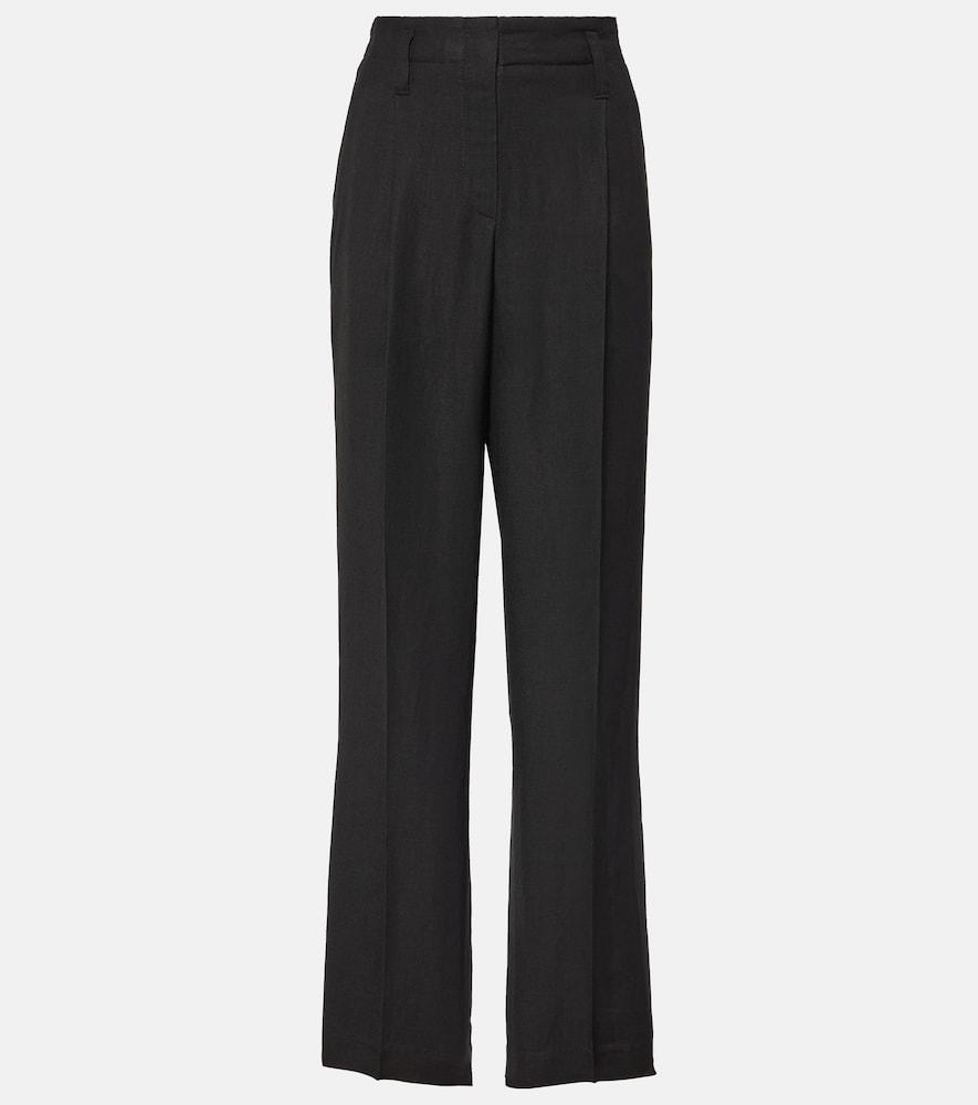 brunello cucinelli twill straight pants