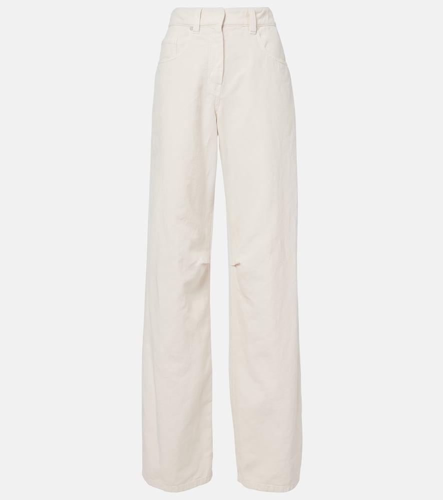 brunello cucinelli wide-leg jeans