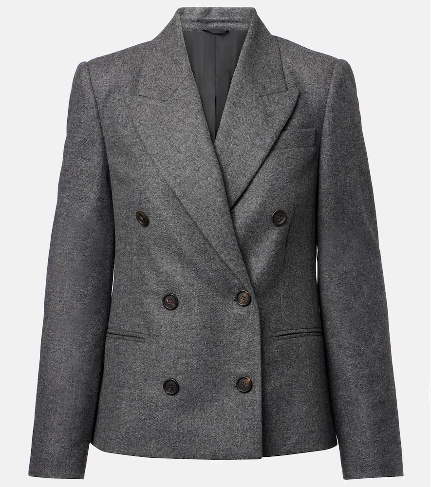 brunello cucinelli wool and cashmere blazer