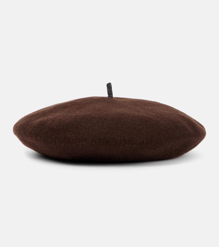brunello cucinelli wool beret