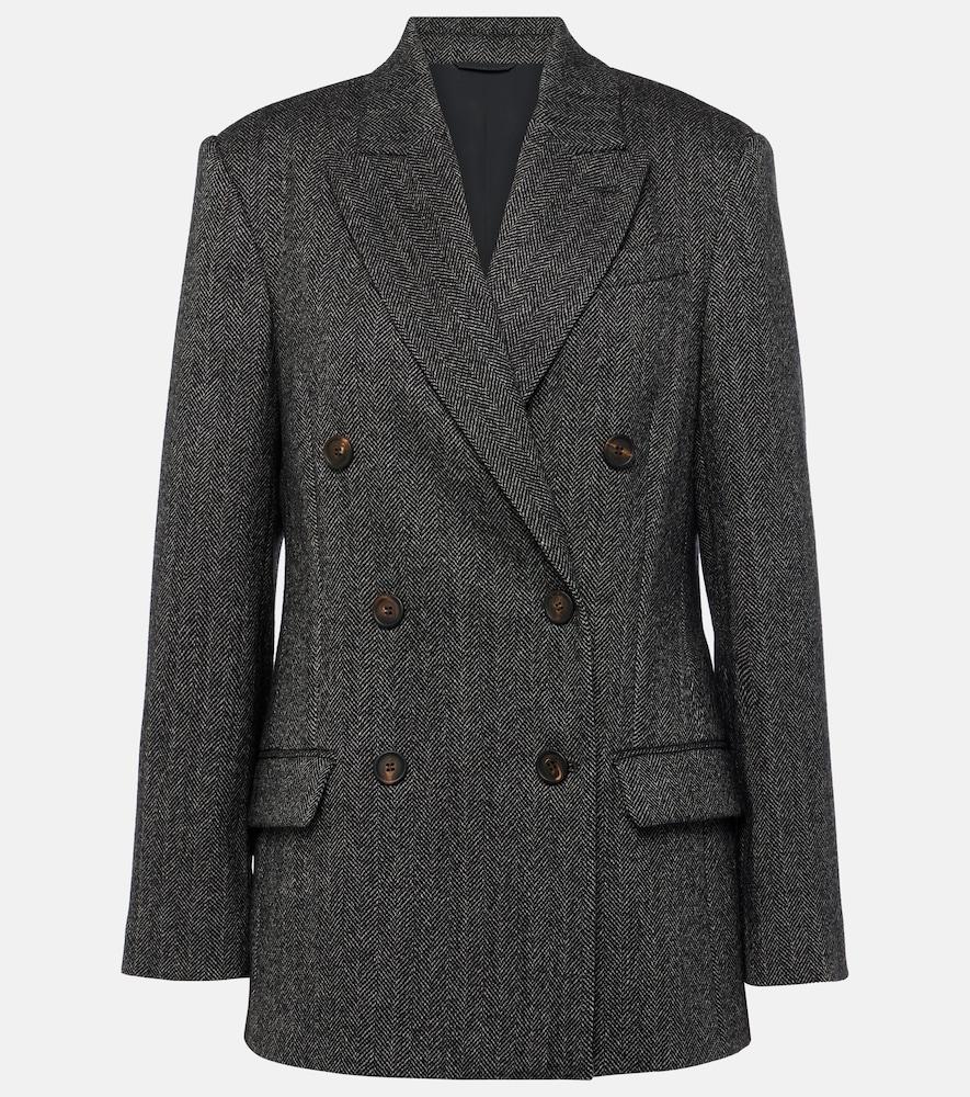 brunello cucinelli wool-blend blazer