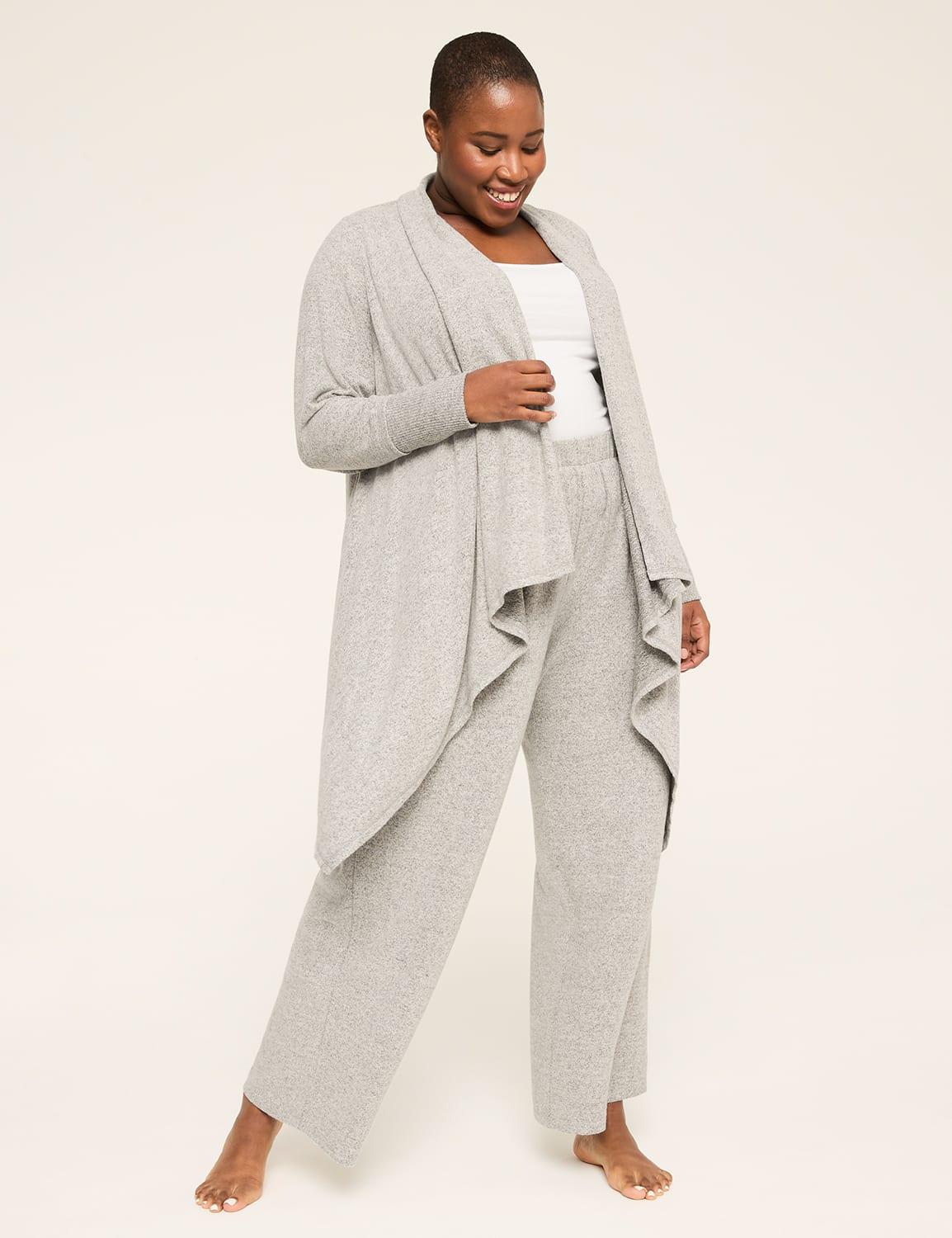 brushed hacci sharkbite cardigan