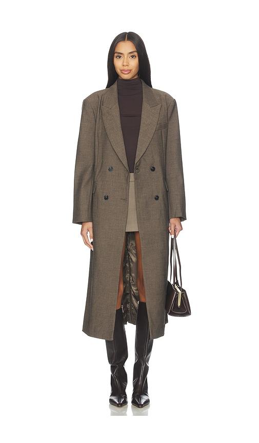 bubish charlee blazer coat in taupe. - size 10/m (also in 8/s)
