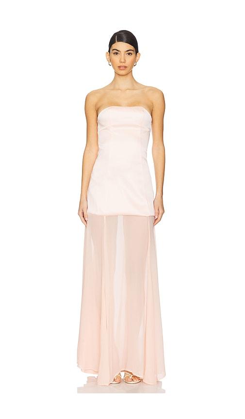 bubish jasmine gown in blush. - size l (also in s, m, xl)