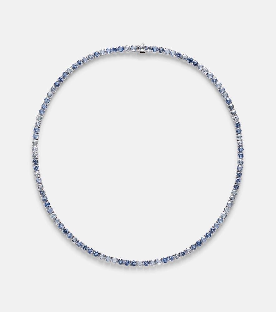 bucherer fine jewellery pastello ocean breeze 18kt white gold necklace with sapphires