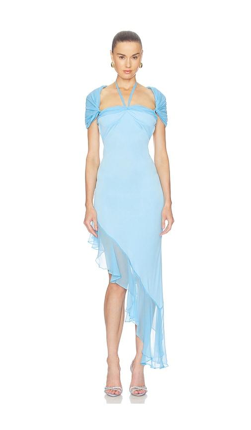 buci addison dress in baby blue. - size l (also in xs, s, m)