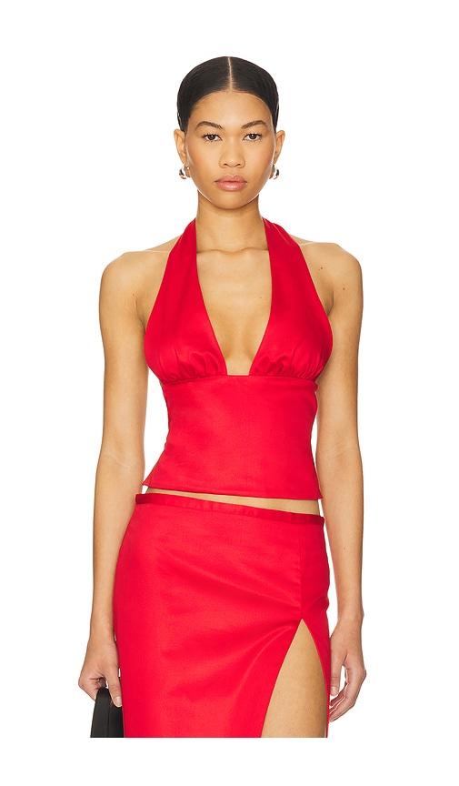 buci april top in red. - size l (also in xs, xl)