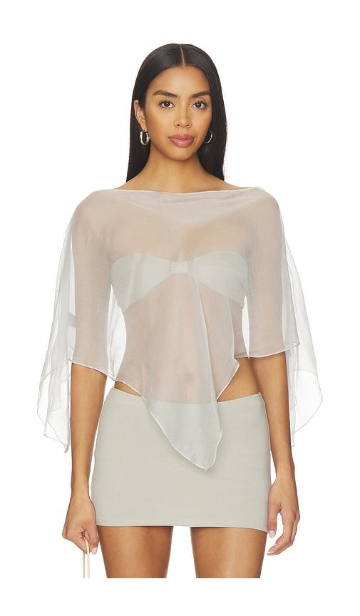 buci honeycrisp poncho in grey. - size m/l (also in xs/s)